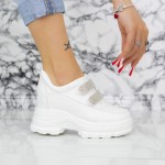 Γυναικεία αθλητικά παπούτσια με πλατφόρμα 2XN1 Λευκό Mei
